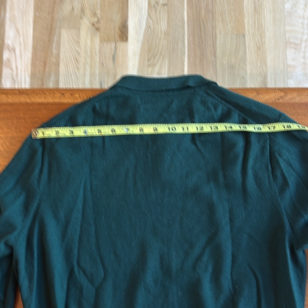 Polo by Ralph Lauren 100% Merino Wool 1/4 Button Pullover Sweater Dk Gr Mens XL - Picture 5 of 10